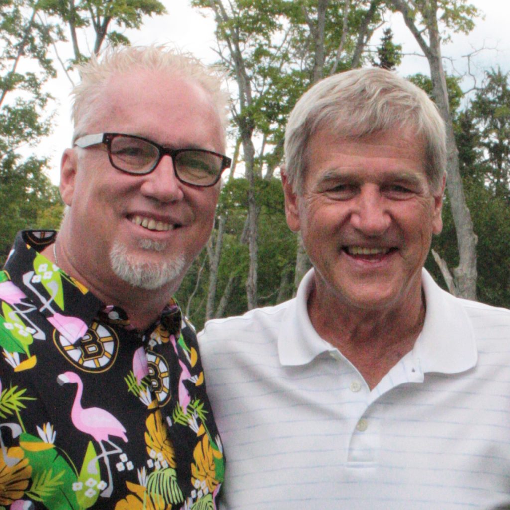 2020 Inductee Ken Hadall with Bobby Orr at the 2019 Mastercard - Bobby Orr Celebrity Golf Classic.